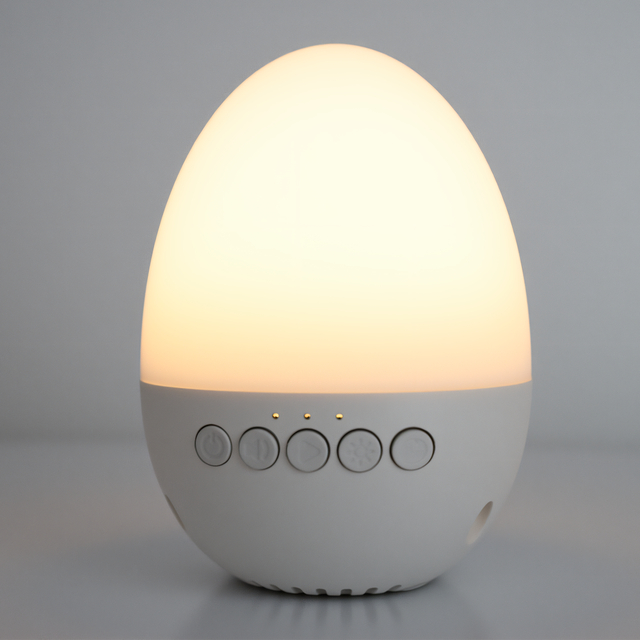 USB Rechargeable 30 Soothing Sound White Noise Sleep Machine Lullaby Natural Sound Aid Sleep Egg Sound Speaker 30 60 90 Timer
