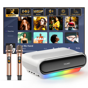 Projecteur DLP Toumei S1 1080P Android 13 à ultra courte focale avec haut-parleurs intégrés de 20 W, stéréo HIFI, charge Type-C, portable pour la maison - Product Image 1