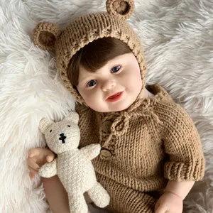 R&B Toddler Bebe Reborn Silicone Kit Baby Clothes Bebekler Dolls Silicon Recien Nacido Boneca Soft Cheap Babies Bebes