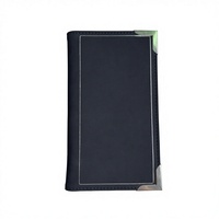 Porte-menu en cuir PU, porte-menu imperméable avec logo personnalisé pour l'hôtellerie et la restauration