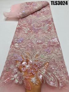 Magnifique tissu de dentelle à paillettes brodé autrichien teint en fil design aso oke pour les femmes sud-africaines tenues de robe de soirée - Product Image 4