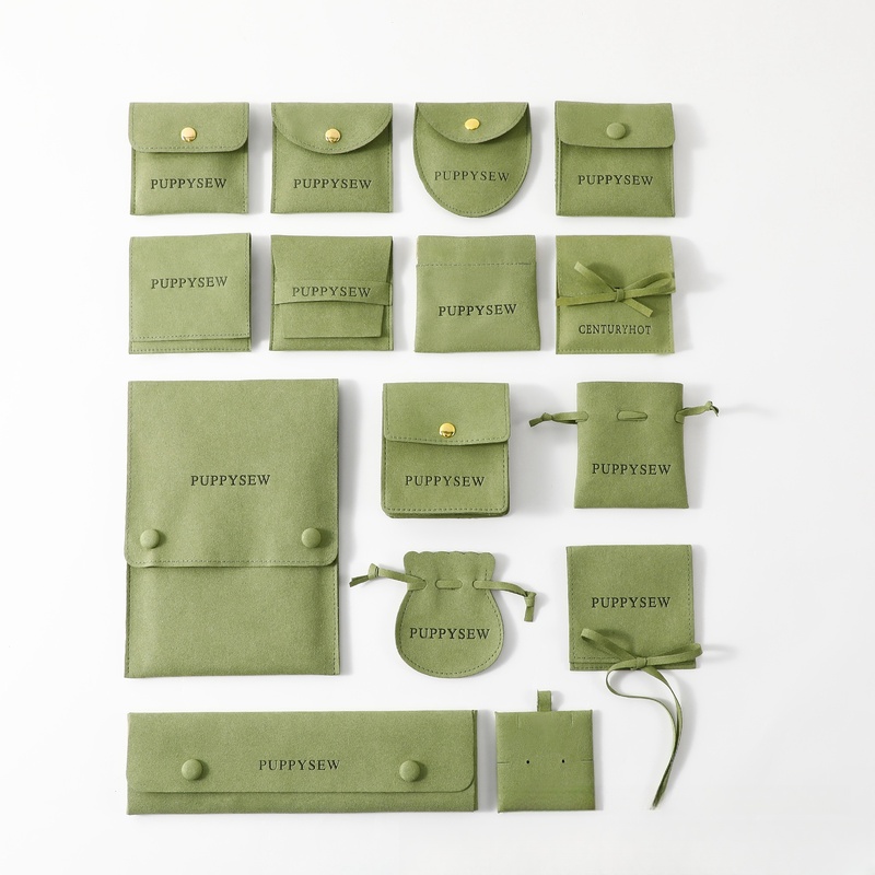 Custom Logo Microfiber Jewelry Pouch with