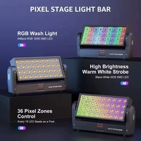 Barre de lumière à faisceau matriciel LED 36 pièces, effet rideau laser oscillant, lumière stroboscopique de scène, RGB blanc chaud 200W 6/16/146CH DMX