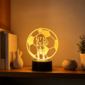 Creative Ins Atmosphere Veilleuse with Football Club Team Logo <b>Plug</b>-In Power Supply and Battery Source - Product Image 2