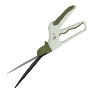 2 цвета PP TPR с мягким захватом газон портативный ножничный Поворотный Ручной садовый травяной ножницы - Product Image 5