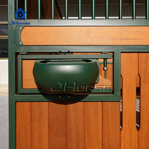 맞춤형 실내 휴대용 강철 튜브 금속 말 마구간 울타리 패널 슬라이딩 도어 포함 농장용 - Product Image 3