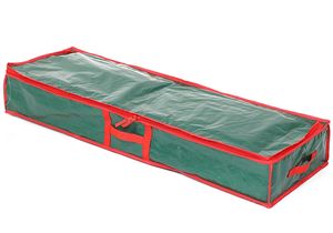 Conteneur de rangement pour papier d'emballage avec ruban, sac de rangement pour emballage cadeau de Noël avec poches intérieures supplémentaires - Product Image 2