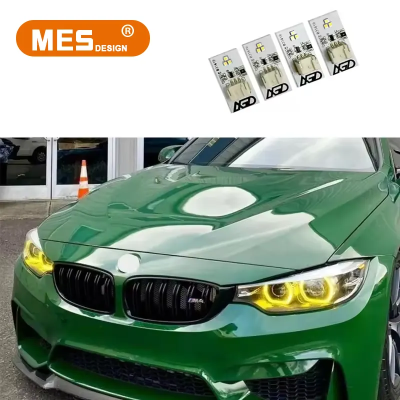 BMW M3 F8X F80 M4 F32 F82 DRL 모듈 CSL 옐로우 헤드라이트 모듈 업그레이드 (2014 - 2017 PRE-LCI 제논 전용) 에 대한 MES 디자인