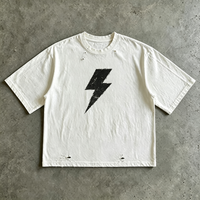 T-shirt de marque streetwear de haute qualité, 250 g/m², t-shirts lavés, coupe ajustée personnalisée, coton, t-shirt DTG pour homme