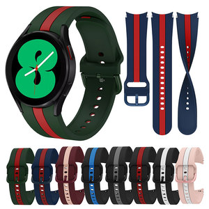 20mm Montre Bande Pour Samsung <span class=keywords><strong>Galaxy</strong></span> Montre <span class=keywords><strong>4</strong></span> Classique 46mm <span class=keywords><strong>42mm</strong></span> Smartwatch Silicone Sport <span class=keywords><strong>Bracelet</strong></span> <span class=keywords><strong>Galaxy</strong></span> Montre 5 44mm 40mm Sangle - Product Image 2