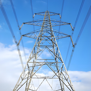 <span class=keywords><strong>Tour</strong></span> de transmission électrique 220 kV en treillis, autoportante en acier galvanisé, à double circuit, en acier cornière, 60-180 m - Product Image 1