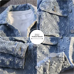 Chaqueta Vaquera Casual <span class=keywords><strong>de</strong></span> Moda para Adolescentes, Moda Masculina <span class=keywords><strong>de</strong></span> Primavera en Material <span class=keywords><strong>de</strong></span> Nailon/Algodón Azul para Afiliados <span class=keywords><strong>de</strong></span> Taobao - Product Image 4