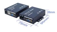 Extensor VGA KVM UTP, rango de 100M/328 pies, Cable CAT5e/6 individual para teclado USB, ratón, Mini FHD, receptor de Metal protegido por ESD, LCD