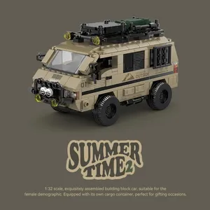 489 Piezas <span class=keywords><strong>de</strong></span> Bloques <span class=keywords><strong>de</strong></span> Construcción <span class=keywords><strong>de</strong></span> Plástico para Camper, Camión <span class=keywords><strong>de</strong></span> <span class=keywords><strong>Pasajeros</strong></span> Urbano, Furgoneta, Set con Caja <span class=keywords><strong>de</strong></span> Exhibición, <span class=keywords><strong>Juguete</strong></span> Educativo DIY, Regalos Festivos - Product Image 6