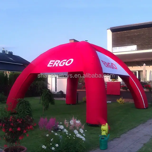 Tente gonflable de promotion l'extérieur, 3 m, rouge, étanche