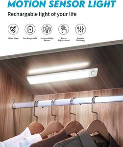 Ricaricabile 220LM LED sotto il Cabinet luce magnetico sensore di movimento 30cm 40cm 60cm per armadio armadio cucina armadio illuminazione - Product Image 4