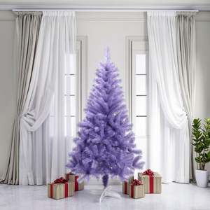 Nouveau Design Personnalisé Unique 60Cm à 300Cm Artificiel Violet PET Sapin de Noël - Product Image 4