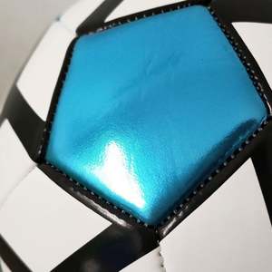 Ballon de football rétro en PVC métallisé - Taille 5 professionnelle pour match et collection - Product Image 6