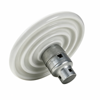 Unité de suspension à disque ANSI C29.2 en porcelaine 52-3, raccord boule et embase gris émaillé pour ligne électrique aérienne haute tension