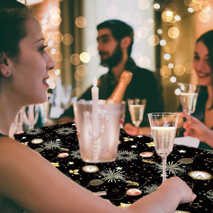 Tovaglia Festiva per Capodanno, Rettangolare o Rotonda, Scintillante per Banchetti e Decorazioni Domestiche - Product Image 4