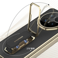 Étui de protection magnétique professionnel pour téléphone portable avec béquille et protection d'écran en verre pour HUAWEI Magic V6