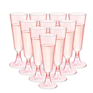 Juego <span class=keywords><strong>de</strong></span> 25 Copas <span class=keywords><strong>de</strong></span> Champán Desechables <span class=keywords><strong>de</strong></span> Plástico PS Transparente <span class=keywords><strong>de</strong></span> 4.7oz/150ml para Bodas, Fiestas y Uso Diario - Product Image 2