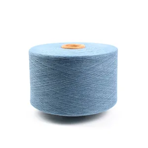 12s Dyed Recycled Cotton Knitting Yarn Carded For Weaving