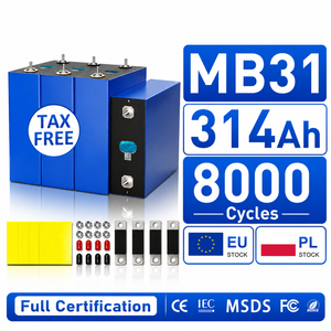Batterie LiFePO4 3.2V 314Ah Neuve de Grade A en Stock UE, Cellules Prismatiques MB31 8000 Cycles pour Stockage Solaire Domestique DIY 48V 16kWh, Sans Taxe - Product Image 1