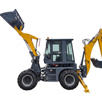 35L Backhoe Loader Wheel Loader Mesin Diesel 72kW 1.2m Front Loader 0.3m Rear Excavator 4500kg 2900mm Pompa Gearbox 1 Tahun Garansi