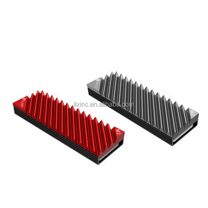 Dissipateur thermique M.2 SSD NVMe M2 2280 Dissipateur thermique en aluminium pour disque dur à semi-conducteurs avec tampon thermique Joint thermique pour PC de bureau - Product Image 1