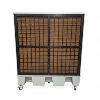 Refroidisseur d'air évaporatif mobile 220 à 240 V 50 Hz, réservoir d'eau de 140 L, débit d'air élevé pour le refroidissement des ateliers, des fermes et des sites commerciaux