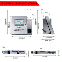 Nouvelle imprimante à jet d'encre continu à petits caractères Leibinger JET3UP en ligne, machine à code QR, machine de codage de date, entièrement automatique
