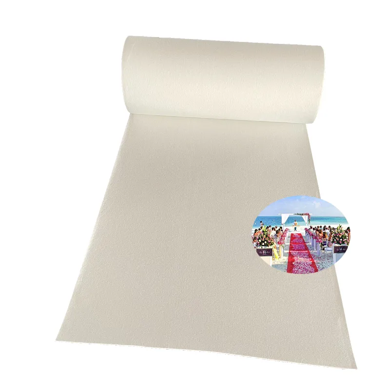 WHITE polyester hard waterproof red Non woven exhibition event wedding carpet
