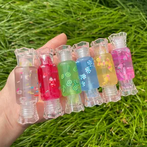 Grosir Permen Lipgloss Label Pribadi Tabung Transparan Anak-anak Gadis Kecil Buah Campuran Vegan Permen Lucu Lip Gloss Membuat Anda Sendiri