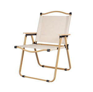 Chaise pliante en métal portable, design moderne, durable, légère, avec accoudoirs, personnalisable, pour le camping et la pêche en plein air - Product Image 1