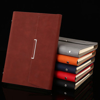Cuaderno de Negocios A5 de Tres Pliegues, con Hojas Sueltas, de Piel Sintética, con Logotipo, Set de Regalo de Papelería, Encuadernación Perfecta, Diario B5