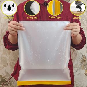 Huamaohengchun - Juego de 12 Bolsas Reutilizables para Almacenamiento de Alimentos, Clásicas, de PE, a Prueba de Fugas, Aptas para Congelador, Libres de BPA (4 Tamaños), para el Hogar y Camping - Product Image 3