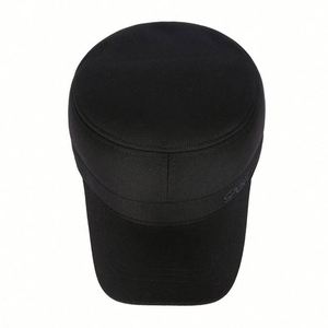 Wholesale Winter <b>Flat</b> Top Sports <b>Caps</b> Warm Thick Baseball <b>Cap</b> for <b>Men</b> Daily Fashion Dress - Product Image 5