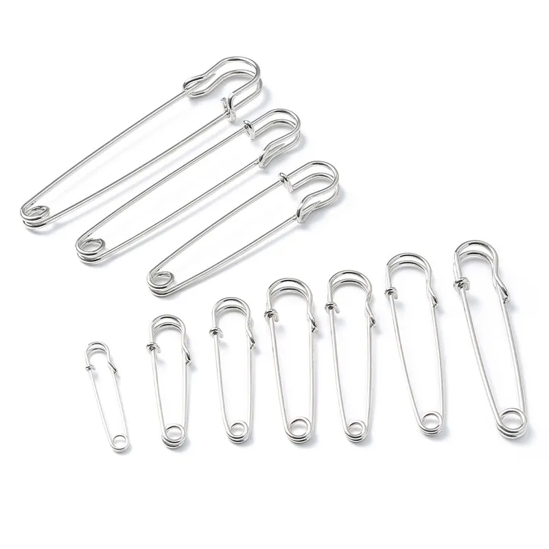 Small Baby Safety Pins Wholesale Best Price Custom Stainless Alloy for Cloth Strong Big Black Red Color Durable sewing needle
