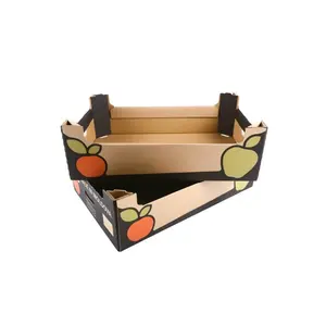 Custom vegetable fruit tomato packing transportation corrugated carton boxes for fruit box packaging