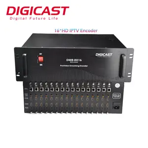 DMB-8816 Encoder 8 ch 16 channel Video Encoder RTMPS ON VIF HTTP HLS SRT SDI H265 Encoder