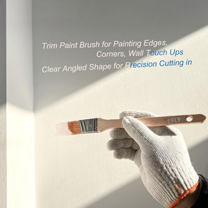 Oem Aanpasbare Sjerp Verfborstels Synthetische Haar Platte Punt Voor Aquarel Oliekwaliteit Diy Muurverfborstels - Product Image 5