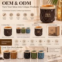 Tasse à café en céramique arabe de 190 ml, tasse à thé en porcelaine embossée du Moyen-Orient, logo personnalisé en couleur pour café, hôtel, restaurant