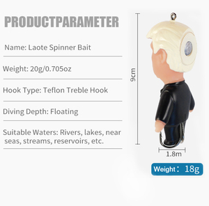 <span class=keywords><strong>Esca</strong></span> da Pesca Topwater con Elica, in Plastica Dura, 130mm 20g/18g, Esche Morbide a Forma di Cartone Animato <span class=keywords><strong>per</strong></span> Bass, Luccio, Musky, Acqua Dolce - Product Image 6