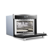 Four électrique compact de cuisson express en acier inoxydable à commande tactile de 1.6 pi cu avec réglage de verrouillage pour enfants