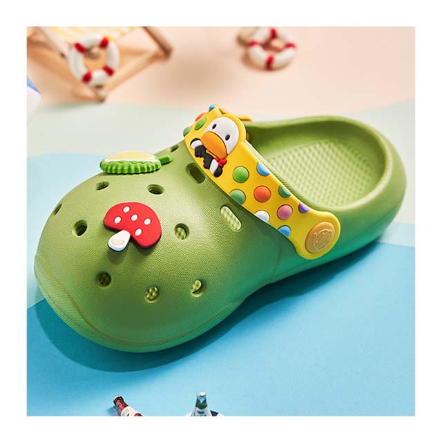 Joghn детские сандалии и тапочки От 1 до 4 лет, летняя одежда для мальчиков и девочек с рисунками из мультфильмов для младенцев, нескользящие носки-тапочки на мягкой подошве детская обувь с отверстиями