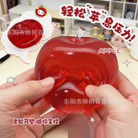 Nouveaux jouets sensoriels anti-stress en forme de pomme rose, verte et rouge, doux et à remontée lente, pour soulager l'anxiété et l'ADHD chez les enfants et les adultes