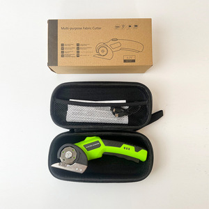 Ciseaux électriques professionnels sans fil 4,2 V, coupe-tissu rotatif sans balais pour la découpe de tissus, cuir et textiles, vente en gros - Product Image 4