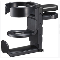 Porte-gobelet de bureau 2 en 1 avec support pour casque d'écoute, porte-gobelet anti-déversement pour bureau ou table