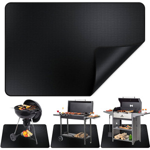 Gran oferta, alfombrilla de parrilla de fibra de vidrio resistente al fuego, chimenea interior ignífuga <span class=keywords><strong>y</strong></span> almohadilla de protección de <span class=keywords><strong>brasas</strong></span> para exteriores, accesorios para barbacoa - Product Image 2